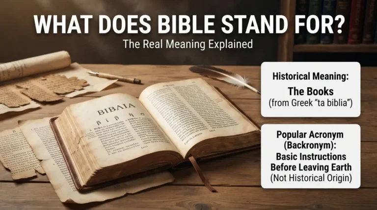 what does bible stand for