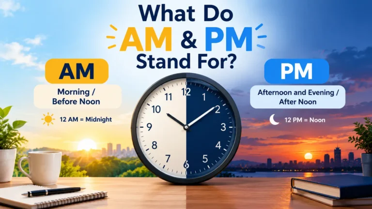 what does pm and am stand for